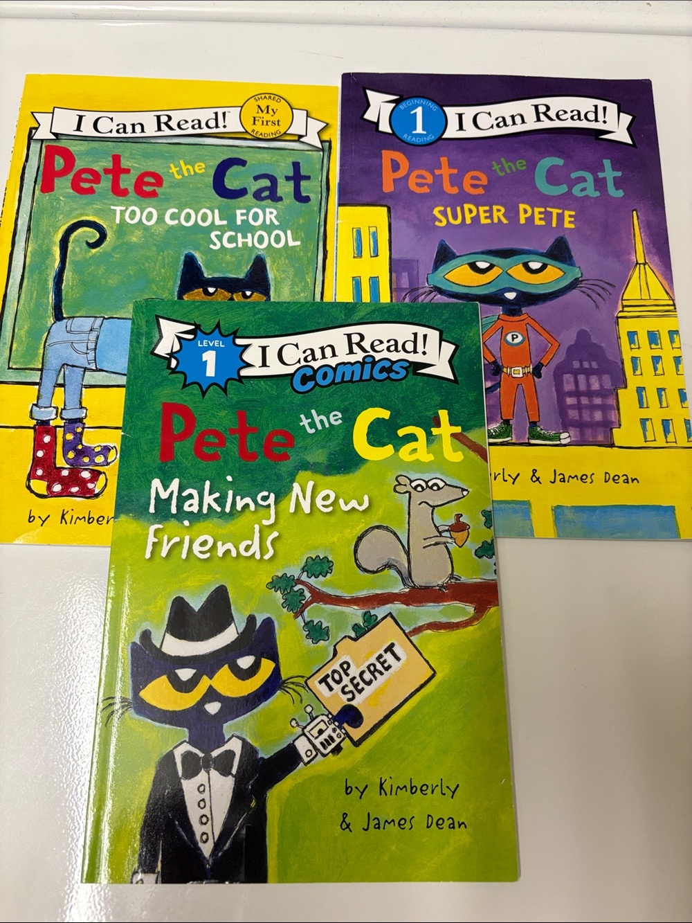 4/$20 Pete the Cat Making New Friends - 3 Books by Kimberly & James Dean